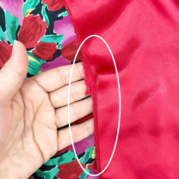 Victoria's Secret Vintage Satin Tulip Floral Jacket/Robe Sleep Shirt - Picture 4 of 11